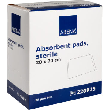 ABENA® Saugkompresse, steril, weiß 1 Packung = 25 Stück, 20 x 20 cm - Bild-Darstellung des Produktes 1