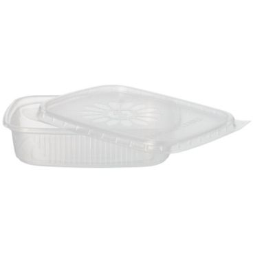 Verpackungsbecher mit Deckel PP eckig 125 ml 1 Packung = 50 Stück - Bild-Darstellung des Produktes 1