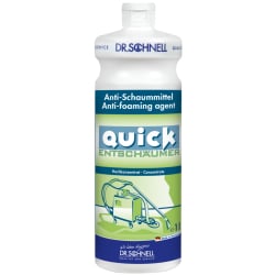 DR. SCHNELL GmbH & Co. KGaA Dr. Schnell QUICK ENTSCHÄUMER, Anti-Schaummittel, Verhindert Schaumbildung und löst Schaum in Reinigungsmaschinen auf, 1 Liter - Flasche DRS00678