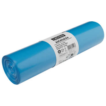 DEISS RE:SOURCE® Müllbeutel aus LDPE 30 Liter, blau 1 Rolle = 25 Stück - Bild-Darstellung des Produktes 1