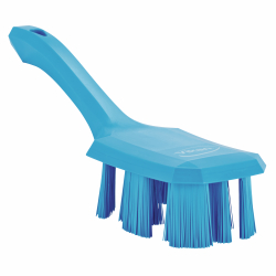 Vikan GmbH Vikan ULTRA SAFE TECHNOLOGY Handbürste mit kurzem Griff, Mit versetzten Filamenteneinheiten für effizientes und einfaches Reinigen, Farbe: blau 41793