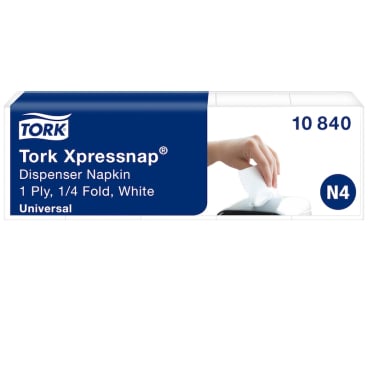 Tork Spenderserviette Xpressnap, N4 kompatibel, 21,7 x 33 cm 1 Karton = 8 Pakete à 5 x 225 Stück = 9.000 Stück - Bild-Darstellung des Produktes 1
