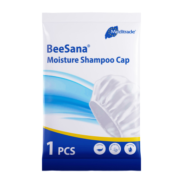 Beesana® Shampoo-Haube, Einmal Waschhaube, unsteril 1 Karton = 24 Packungen à 1 Stück - Bild-Darstellung des Produktes 1