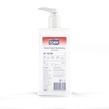 Tork Extra Händedesinfektionsgel Alkohol 500 ml - Pumpflasche - Bild-Darstellung des Produktes 1
