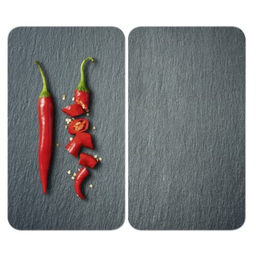 WENKO Herdabdeckplatte Universal, 2er Set Design: Cayenne - Bild-Darstellung des Produktes 1