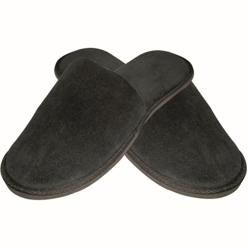 HYGOSTAR® Black Deluxe Hotelslipper - geschlossen