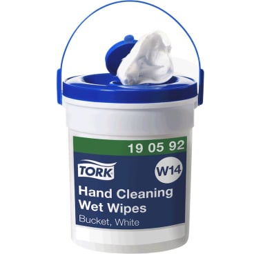 Tork Handreinigungstücher im Spendereimer, W14, 1-lagig 1 Karton = 4 Spendereimer à 58 Blatt - Bild-Darstellung des Produktes 1