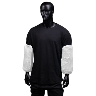 MED-COMFORT Ärmelschoner, PE, 20 x 40 cm 1 Karton = 20 Packungen à 100 Stück, Farbe: weiß - Bild-Darstellung des Produktes 1