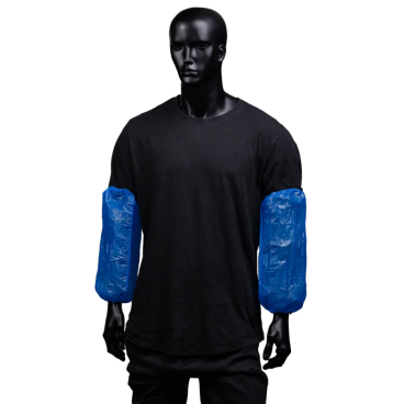 MED-COMFORT Ärmelschoner, PE, 20 x 40 cm 1 Packung = 100 Stück, Farbe: blau - Bild-Darstellung des Produktes 1