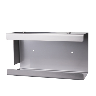 Handschuhspender, Stecksystem, Edelstahl, silber Maße (B x H x L): 13,5 x 9,5 x 25 cm - Bild-Darstellung des Produktes 1