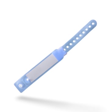 Patientennamensbänder für Kinder, latexfrei, blau 1 Karton = 10 Packungen à 250 Stück - Bild-Darstellung des Produktes 1