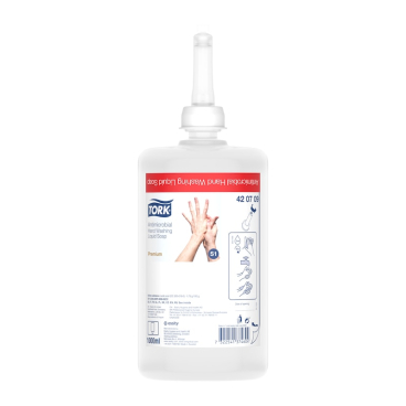 Tork Flüssigseife Dekontamination, S1 kompatibel 1 Karton = 6 Flakons à 1 Liter - Bild-Darstellung des Produktes 1