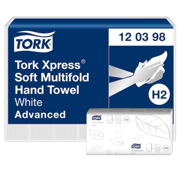 Tork Xpress® Multifold-Handtücher, H2 kompatibel, 2-lagig 1 Karton = 21 Packungen à 180 Tücher - Bild-Darstellung des Produktes 1
