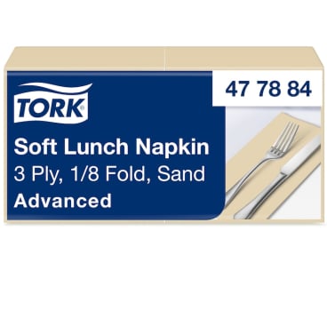 Tork Soft Lunchservietten, 3-lagig, 1/8 Falz 1 Packung = 150 Stück - Bild-Darstellung des Produktes 1