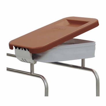 Kunststoffdeckel für Wäschesammler & Stationswagen braun - Bild-Darstellung des Produktes 1