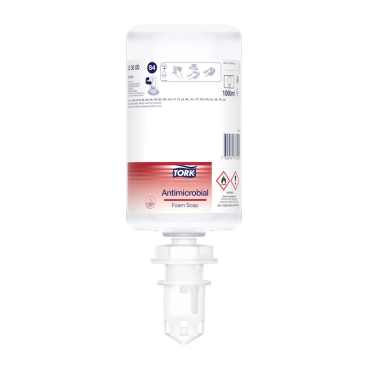 Tork Schaumseife zur Händedekontamination, S4-kompatibel 1 Karton = 6 Kartuschen à 1.000 ml  - Bild-Darstellung des Produktes 1