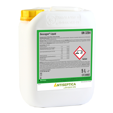 Antiseptica Flächendesinfektionsmittel Descogen Liquid 5 Liter - Kanister - Bild-Darstellung des Produktes 1
