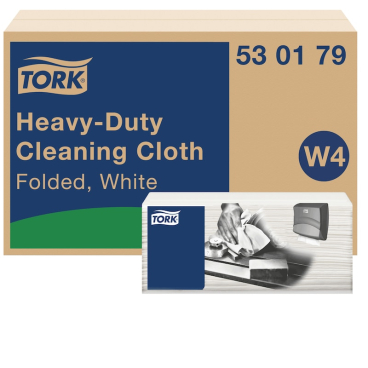 Tork Reinigungstücher, W4 kompatibel, 35,5 x 41,5 cm, 1-lagig 1 Karton = 4 Packungen á 105 Tücher = 420 Tücher - Bild-Darstellung des Produktes 1