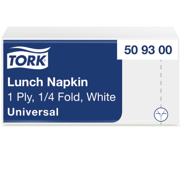 Tork Lunchservietten, 33 x 33 cm, weiß 1 Karton = 8 Packungen à 500 Stück - Bild-Darstellung des Produktes 1