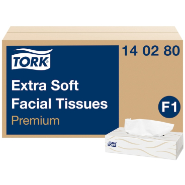 Tork Extra weiche Kosmetiktücher, F1 1 Karton = 30 Boxen á 100 Stück = 3.000 Stück - Bild-Darstellung des Produktes 1