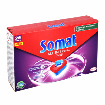 Somat All in 1 Extra Spülmaschinentabs 1 Packung = 26 Tabs - Bild-Darstellung des Produktes 1