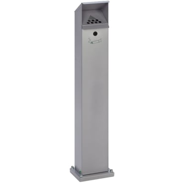 VAR Ascher-Standsäule SG 124 Farbe: silber - Bild-Darstellung des Produktes 1