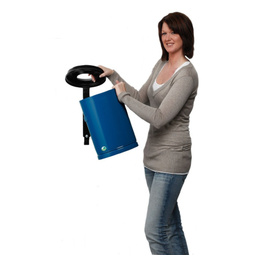 VAR Papierkorb 24 Liter mit Wandhalterung/Schloss