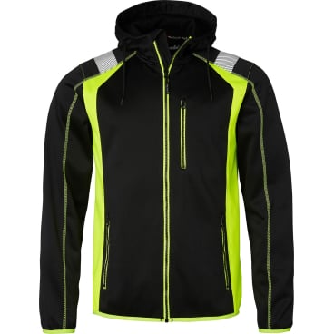 276 Sweatshirt, Unisex, schwarz/Fluoreszierendes gelb 1 Stück, Größe: XS - Bild-Darstellung des Produktes 1