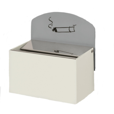 VAR Wandascher WH 9 mit Hinweisschild Farbe: weiß - Bild-Darstellung des Produktes 1