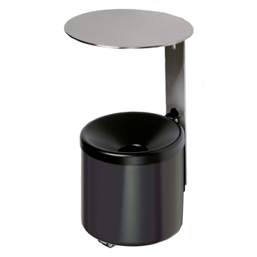 VAR Wandascher WH 16 mit Dach Farbe: schwarz - Bild-Darstellung des Produktes 1