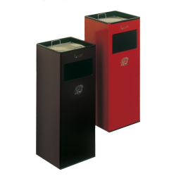 VAR GmbH VAR Wandascher Typ WH 66, mit Einwurfklappe, Farbe: rot 1412