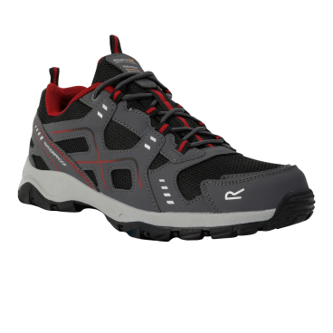 Regatta - Herren Wanderschuhe "Vendeavour", Wasserfest - Granitgrau/Tomatenrot 46 EU - Bild-Darstellung des Produktes 1