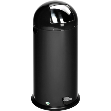 VAR Abfallsammler, mit Pedal, 52 Liter Farbe: schwarz - Bild-Darstellung des Produktes 1