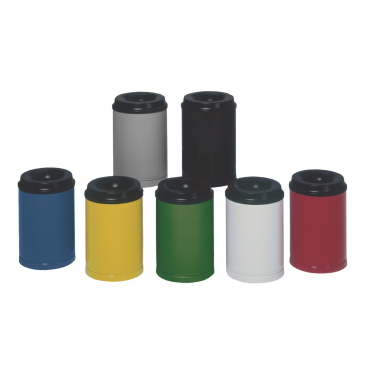 VAR Papierkorb 110 Liter feuersicher Farbe: enzianblau - Bild-Darstellung des Produktes 1