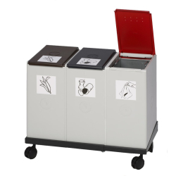 VAR GmbH VAR Kunststoffdeckel, für Kunststoffcontainer 60 Liter, Farbe: braun 38105