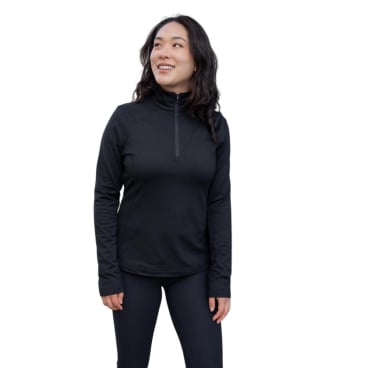 Stormtech - "Treeline Performance" Pullover mit kurzem Reißverschluss für Damen - Black Heather XL - Bild-Darstellung des Produktes 1