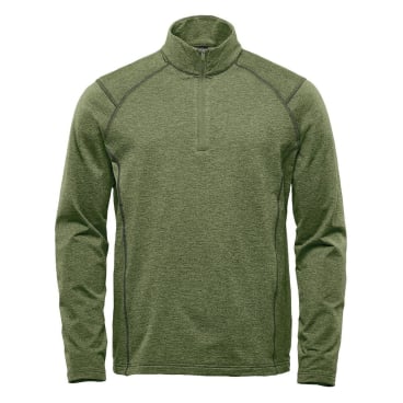 Stormtech - "Treeline Performance" Sweatshirt mit kurzem Reißverschluss für Herren - Salbeigrün meliert 3XL - Bild-Darstellung des Produktes 1