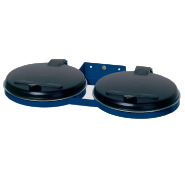 VAR Doppel Abfallsammler zur Wandbefestigung Farbe: enzianblau, KS-Deckel schwarz - Bild-Darstellung des Produktes 1