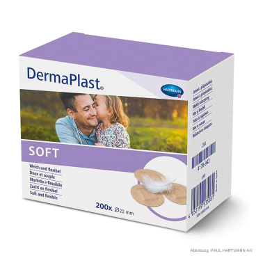 Hartmann DermaPlast soft Wundpflaster Ø 22 mm (200 Stck.) Hartmann DermaPlast soft Wundpflaster Ø 22 mm (200 Stck.) - Bild-Darstellung des Produktes 1
