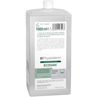 Physioderm® Ecosan Flüssigreiniger 1000 ml - Hartflasche - Bild-Darstellung des Produktes 1