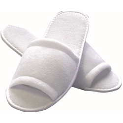 Franz Mensch GmbH Hygonorm® Classic Hotelslipper, Einwegslipper aus Polyester und einer Sohle aus EVA, 1 Packung = 10 Paar, offen 5551