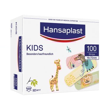 Beiersdorf Hansaplast Kids Big Pack Universal Strips 1,9 x 7,2 cm (100 Stck.) Beiersdorf Hansaplast Kids Big Pack Universal Strips 1,9 x 7,2 cm (100 Stck.) - Bild-Darstellung des Produktes 1