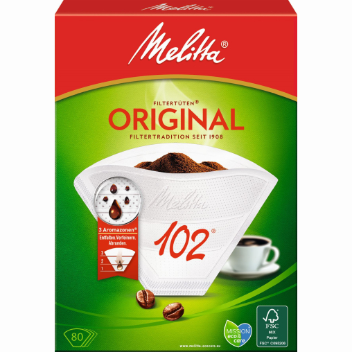 Melitta® Filtertüten 102/80 AROMA