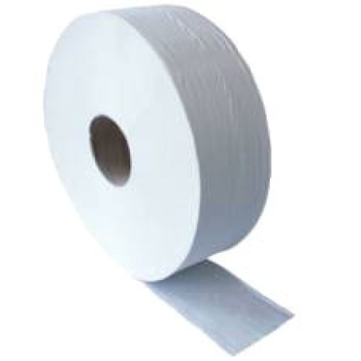 Jumbo Toilettenpapier, 2-lagig, 70 % weiß