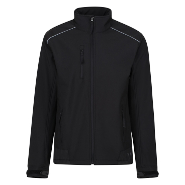 Regatta Sandstorm Herren Arbeitsjacke / Softshell-Jacke - Schwarz/Schwarz S - Bild-Darstellung des Produktes 1