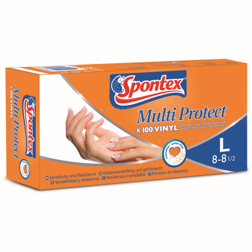 Spontex Multi Protect Einmalhandschuh aus Vinyl
