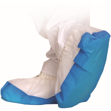 HYGOSTAR® Safe Überschuhe 1 Packung = 50 Stück, 41 cm, weiß-blau - Bild-Darstellung des Produktes 1
