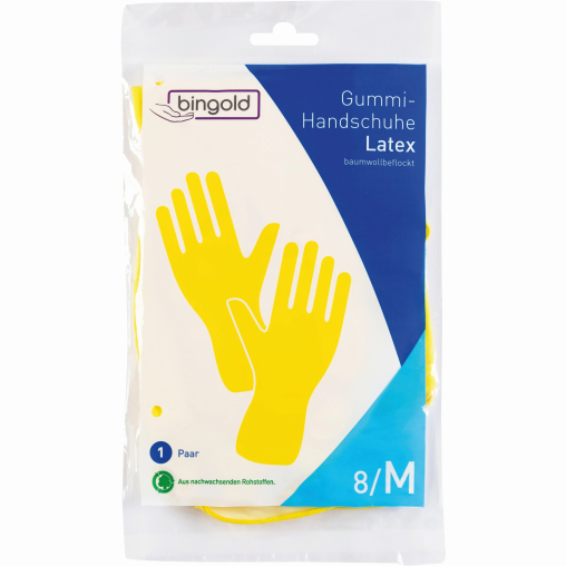 BINGOLD Gummihandschuhe, gelb