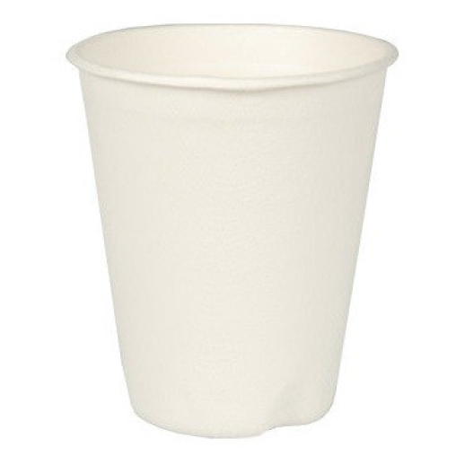 Papstar Pure Trinkbecher für Heißgetränke, Zuckerrohr, 0,2 Liter