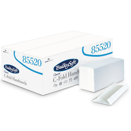 BulkySoft Classic Papierhandtücher, C-Falz, 2-lagig